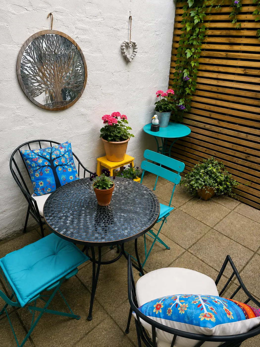 Tucked-away patio at The Brighton Hideaway
