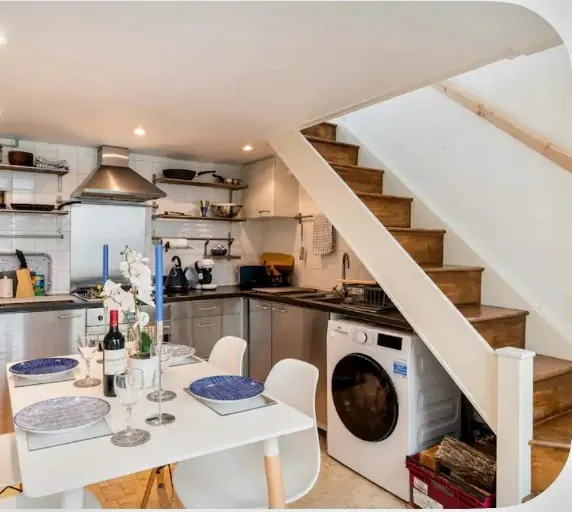 Kitchen and dining area
